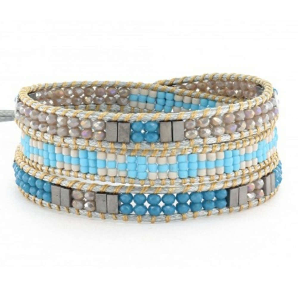 Handmade NEW Katie Soleil 3 Wrap Bracelet Hairband